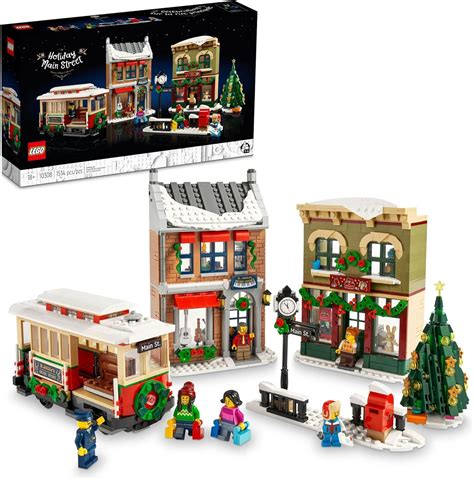 LEGO Holiday Main Street Building Kit, Christmas Village Adult。